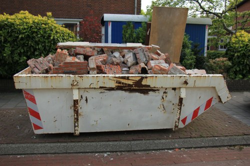 House clearance team working in a London residential property