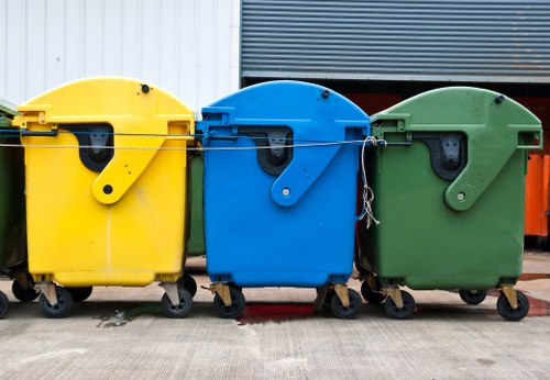 Commercial waste collection for a London business district street
