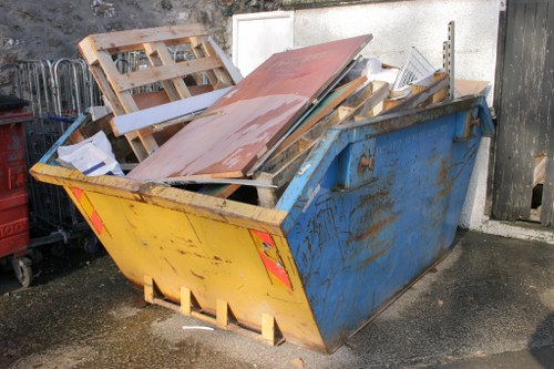 Bulky furniture collection in a London residential street