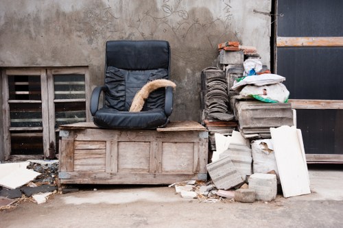 Local team removing bulky garage items in a London property