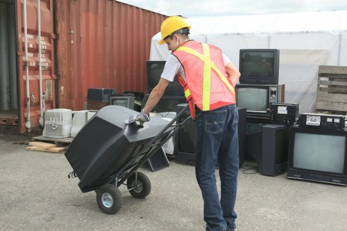 A local transfer station used for separating mixed waste into recycling streams